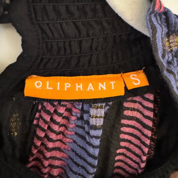 Tuckernuck Oliphant Domino Multicolor High Neck Blouse - Picture 3 of 6